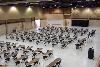 North Hall & South Hall, Sharonville Convention Center, Cincinnati — Exhibit Hall Classroom Set with 2 Chairs/Table.