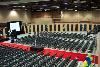 North Hall & South Hall, Sharonville Convention Center, Cincinnati — Exhibit Hall Theatre Setup.