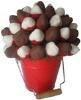 Fruity Bite Bouquet, Polson — Our most popular wedding bouquet!  Dark and White chocolate cover these delicious strawberries!  Container Color/and or Theme can be coordinated to match your wedding if desired!  You guests are sure to love this fresh idea!