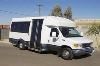 Marveless Transportation, LLC, Phoenix — ADA Mini Bus - 14 passenger or 10 seated & 2 Wheelchairs, Hidden Hydrolic Lift Hides unsightly equipment, Clam Shell doors open wide, Shallow stairs start low to the ground.