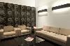 Lightbox, Smashbox Studios, Culver City — Modern Greenroom with LCD monitor television