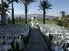 Gazebo, Sierra Lakes Golf Club, Fontana — Outdoor wedding gazebo and wedding garden.