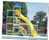 Champion Picnics, New City — A Giant Pool with Huge Spiraling Water Slides.
