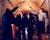 Jack Slomovits Photography, Palm Springs — Gay couple leaving the church after vows.  New York, NY.