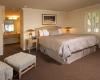 Carmel Lodge, Carmel by the Sea — Each of the 42 cozy guest rooms at Carmel Lodge feature Simmons Beautyrest Black™ Beverly Hills Plush memory foam beds. Some have private balconies and a few have fireplaces to take the chill off Carmel's delightfully crisp evening air.