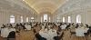 Saint Paul's Church, Augusta — The River Room is a 3,270 square-foot meeting room/reception hall with views of Augusta's Riverwalk and the Savannah River.

    * 3,270 sq. ft. total event area
    * Rectangular in shape
    * Capacity for reception or theatre seating - 386
    * Capacity for seated banquet - 260
    * Room Dimensions - 69’ x 51’
    * Large, elegant grand stairway and foyer
    * Space and electrical power available for stage and/or dance floor
    * State of the art audio/visual equipment

The space can be configured to suit your needs.  The room includes a projector and screen for presentations (presentation computer not provided).  The windows have retractable shades to limit sunlight during presentations.  Use of the terrace that leads onto Augusta's Riverwalk is included.  A commercial-grade kitchen is available for use with an additional fee.
