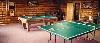 Big Sand Lake Fishing and Hunting Lodge, Winnipeg — Games room at Big Sand Lake Lodge featuring pool table, ping pong and darts