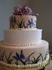 Savoy Events, Oakland — Hand painted wedding cake.