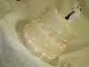 Art Eats Bakery, Greenville — Fondant wedding cake with pink and white hearts and pearls.