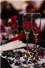 Bluestone Weddings & Events, Victorville — Table setting for wedding or event and toasting flutes. Photos by Nikki Evans