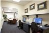 Asbury Inn, Asbury Theological Seminary, Wilmore — The Asbury Inn Business Center features a boardroom style table, two computers, and an LCD TV.