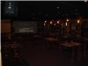 Rice Restaurant and Lounge, Tampa — Main Dining area.  Video/PC/DVD Projector showing on back wall.