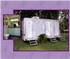 Royal Restrooms of California, Los Angeles — Royal Restrooms of California specializes in upscale restroom trailers.  All of our trailers, are climate controlled, have flushing porcelain toilets and urinals , sinks with vanities, silk arrangment, rugs, pictures, spacious and clean private stalls.  We take care of everything down to the mints on the counter tops!