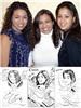 Caricature Party Artist, Suffern — These HS Graduate students all wanted Philip to draw them in a fantasy scene. These were done at a HS Graduation Party .