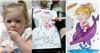 Caricature Party Artist, Suffern — Philip draws the Baby Birthday Girl on a tee shirt.