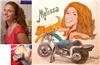 Caricature Party Artist, Suffern — Fun personality portrait by Philip. From Photos.