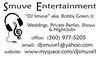 Smuve Entertainment, Vancouver — Business card