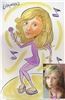 Caricature Party Artist, Suffern — quick caricature on paper at a party of girl singing