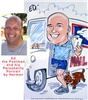 Caricature Party Artist, Suffern — Quick caricature on paper at party of a postman