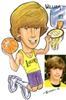 Caricature Party Artist, Suffern — boy drawn from photo on paper