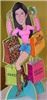 Caricature Party Artist, Suffern — table centerpiece, girl shopping, portrait with specific store names