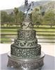 Cucamonga Cakery Company, Rancho Cucamonga — Beautiful green and chocolate decorated stacked buttercream