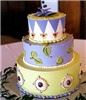 Goehrig's Bakery, Jersey City — 3 tiered cake with fondant jewelery and hand made flowers.