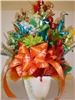 Candy Bouquet, Pomona — Centerpiece for sign-in table.
