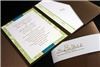Invitation Solutions, Houston — Pocket invitations are a popular item right now. We offer a large variety of pocket sizes and colors including the complete line of Envelopments and the Pockets album by Carlson Craft.