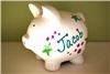 Gifted, Boston — Personalized piggy banks available in 2 sizes. You choose colors and pattern.
