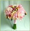 Artistry in Bloom Floral Design Studio, Victoria — Wedding bouquet of pink peonies and calla lilies.