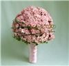 Artistry in Bloom Floral Design Studio, Victoria — Wedding bouquet of pink bouvardia with bear grass.