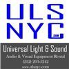 Universal Light And Sound, New York — For the past thirteen years, Universal Light and Sound has been a fixture in the New York City event scene, providing premium quality equipment rentals for business meetings, weddings, and special events. From speakers to microphones, and projectors to plasma TV's, Universal Light and Sound provides state-of-the-art equipment guaranteed to provide crisp, high-quality sound and vibrant lighting for your event.