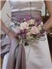 Enchanted Florist, Pasadena — Bridesmaid bouquet using Ecuadorian roses and mini calla lillies.