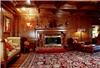 The Renaissance House, Glen Muse LLC, Ojai — Salon room with full size bar and fireplace.