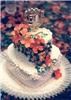 Entire Facility, Three Roses Bed and Breakfast, Pontiac — A smaller anniversary cake which would serve approximately 24.
