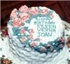 Entire Facility, Three Roses Bed and Breakfast, Pontiac — A very small birthday cake which would serve 10-12 persons.