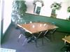 Banquet Room, Zorba's Restaurant & Pizzeria, Debary — Window seating is available in the Private Banquet Room for those who prefer the outdoors. Blinds provide privacy.