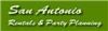 San Antonio Rentals & Party Planning, San Antonio — San Antonio Rentals & Party Planning is located San Antonio, TX. San Antonio Rentals & Party Planning serves the San Antonio and surrounding areas. They offer service for events like galas, corporate events, weddings and backyard parties. The experience and great customer services will WOW you and your guests. Their goal is to simplify the planning of your event with one stop service and affordable pricing. San Antonio Rental provide chocolate fountains, margarita machines, full service catering, full service floral, linens and chair covers, place settings and stemware, bartending, wait staff and event coordination.