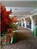 The Linen House, Houston — View of fern taffeta linens provided by The Linen House. Florals by David Kurio of Austin. Venue is the Corinthian, Houston, TX.
