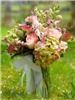 Snapdragon Studio, Vancouver — Romantic flower arrangement, the perfect size for a guest table centerpiece.