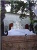 Karl's Catering, Miami — Wedding Cake on top of Fountain at Spanish Monestary in Miami
