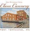 The Clam Cannery, Port Townsend — The Clam Cannery, A New Waterfront Hotel and Retreat Center
This new boutique, all suite waterfront hotel offers unobstructed views of the Cascades, the Olympic Mountains, Whidbey Island and the Strait of Juan DeFuca. Port Townsend has long been regarded as a great place to live and play... and there's no better place to stay while you’re in Port Townsend than the Clam Cannery Hotel. Getting here is easy, by car and ferry we’re a short commute from either Seattle or Victoria , BC. Port Townsend also has an international airport located 6 minutes from the property. Once you arrive here, you'll find more culture, entertainment and activities than you'll find in many communities 10 times Port Townsend’s size. Whether it’s the Centrum events like the Country Blues Festival, or the Writer Conference, or the annual Wooden Boat Festival, or the Port Townsend Film Festival, there’s always something fun going on in Port Townsend.