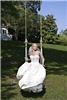 Alda's Magnolia Hill, Little Rock — Our Grand Bridal Swing is perfect for bridal portraits.