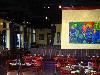 Sonoma Grill & Wine Bar, Flower Mound — View of the Main Dining Room.  Guests dine surrounded by numerous original works of art by artist, Richard Nunez.