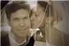 Joshua Kline Productions, Los Angeles — Bride and Groom in Sepia tone.