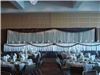 Occasions, Duluth — Custom Backdrops can be created with your wedding colors.
