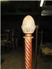 My Wedding Chuppah, Philadelphia — Spiral Chuppah pole with pineapple finial. Ball finial also available