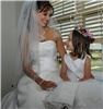 Studio C Photography, Frederick — Bride and flower girl at the window