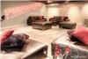 cb events- furniture rentals, Greenville — Striking and confident is the feel for this event with black leather sofa's and bold red accents.